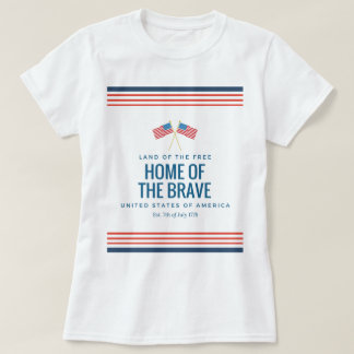 Land des freien T - Shirt der Frauen