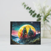 Land des Moons Postkarte (Stehend Vorderseite)