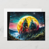 Land des Moons Postkarte (Vorne/Hinten)