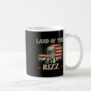 Land des Rizz Lustig Patriotisch Trump 4. Juli Kaffeetasse