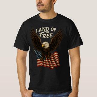 Land des T - Shirt des Freien Adlers
