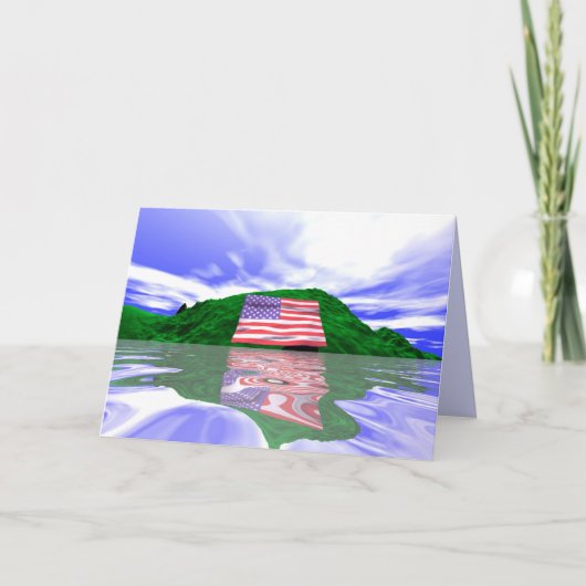 Land des Unabhängigkeitstages Karte (Vorderseite)