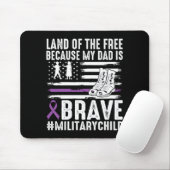 Land des Weil Dad Tapfer Stolz Militär Kind Mousepad (Mit Mouse)