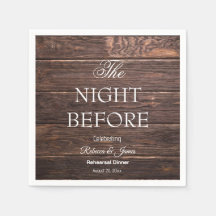 Land Die Nacht vor der Probe Abendessen rustikal