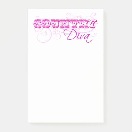 Land Diva Post-it Klebezettel (Vorderseite)