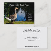 Land-Enten-oder Gans-Bauernhof-Visitenkarten Visitenkarte (Vorne/Hinten)