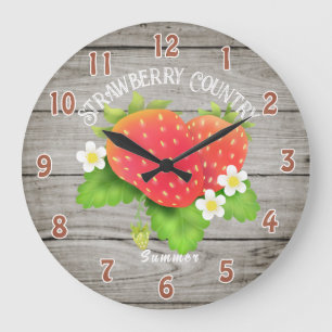 Land Erdbeere Große Uhr