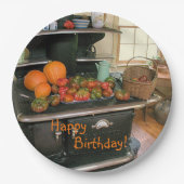 Land ernten Kekofen Pappteller (Vorderseite)