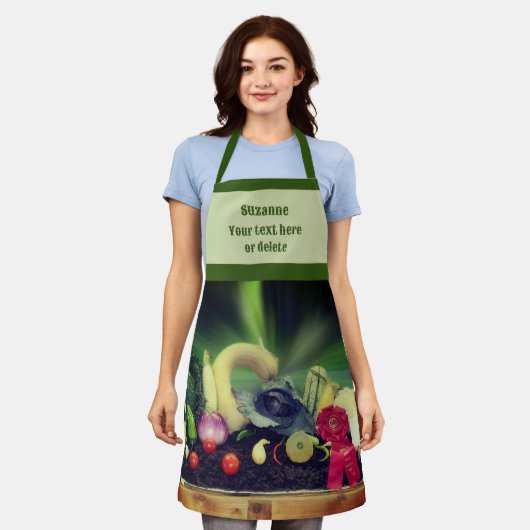 Land Fair Prize Gemüse Personalisiert Schürze (Getragen)