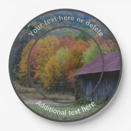 Land Farm Tobacco Barn Personalisiertes Party Pappteller