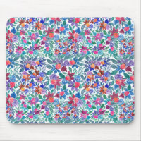 Land Floral Erdbeeren Wasserfarben Muster