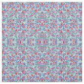 Land Floral Erdbeeren Wasserfarben Muster Stoff (Muster)