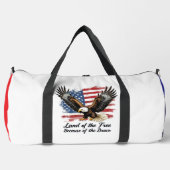 Land Frei Weil Tapferer Adler Duffle Bag (Vorderseite)