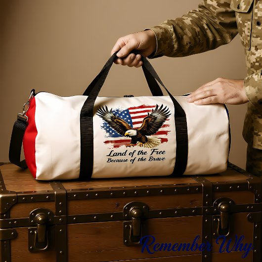 Land Frei Weil Tapferer Adler Duffle Bag