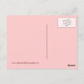 Land frische Erdbeere danke Postkarte (Rückseite)