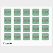 Land Frohe Weihnachts-Platz Sticker (Blatt)