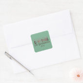 Land Frohe Weihnachts-Platz Sticker (Umschlag)