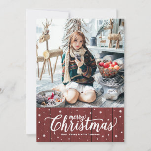 Land Frohe Weihnachtskarte Feiertagskarte