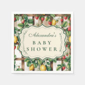 Land Fruchtgarten Baby Shower Serviette (Vorderseite)
