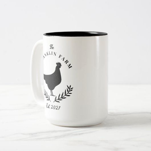 Land für Gewächshäuser Zweifarbige Tasse (Vorderseite Links)