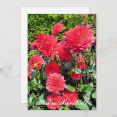 LAND GARDEN BLUME EINLADUNG (Vorne/Hinten)