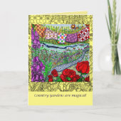 Land-Garten-Mutter-Tagesgruß-Karte Karte (Vorderseite)