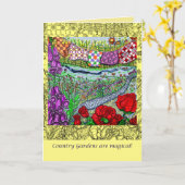 Land-Garten-Mutter-Tagesgruß-Karte Karte (Gelbe Blume)