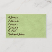 Land-Gärtner Visitenkarte (Rückseite)