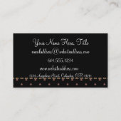 Land gekleidete weiße Katzen-Visitenkarten Visitenkarte (Rückseite)