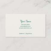 Land-Getreidefeld-Natur-Visitenkarten Visitenkarte (Rückseite)