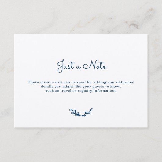 Land Gingham Beilagen Begleitkarte (Vorderseite)