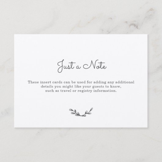 Land Gingham Beilagen Begleitkarte (Vorderseite)