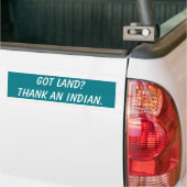 Land got? Danke an einen Inder. Autoaufkleber (Auf Lkw)