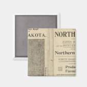 Land Grant of North Dakota Magnet (Vorderseite/Rückseite)