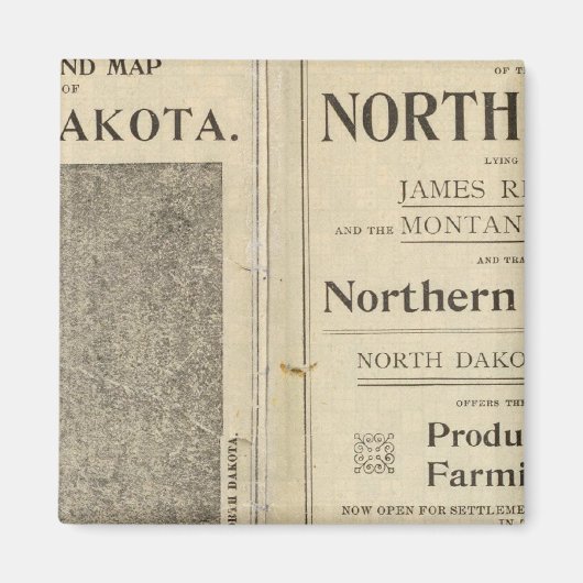 Land Grant of North Dakota Magnet (Vorne)