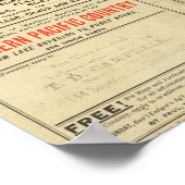 Land Grants Washington und Oregon Poster (Ecke)