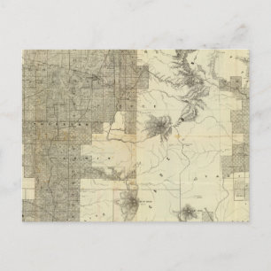 Land Grants Washington und Oregon Postkarte