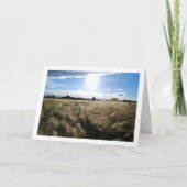 Land Grass Sunrise Landschaft Karte (Vorderseite)