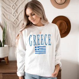 Land Griechenland Grunge Style Sweatshirt
