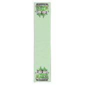 Land Grüne Gnome Kurzer Tischläufer (Vorderseite)