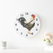 Land-Hahn Große Wanduhr (Zuhause)