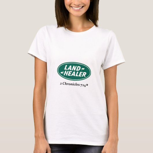 Land-Heiler: Land Rover-Parodie T-Shirt (Vorderseite)