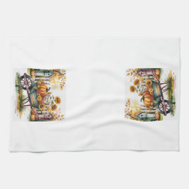 Land Herbsternte, Vintage Herbsternte, Geschirrtuch