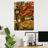 Land - Herbstlicht Poster (Heimbüro)