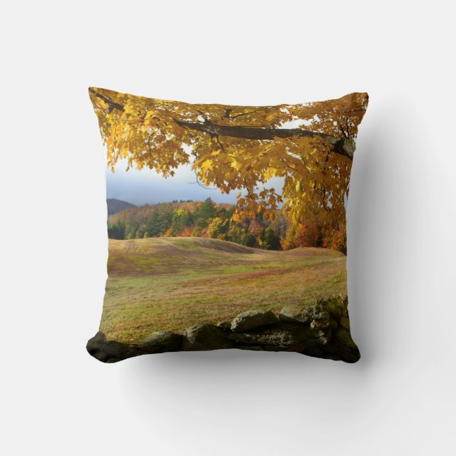 Land Herbstpilz Kissen (Vorderseite)