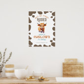 Land Highland Cow nicht mein erstes Rodeo Geburtst Poster (Küche)