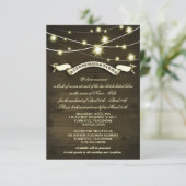 Land Hochzeit rustikale Unterkunft Karten (Stehend Vorderseite)