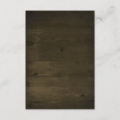 Land Hochzeit rustikale Unterkunft Karten (Rückseite)