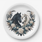 Land Hochzeiten in der Liebe Pappteller (Vorderseite)