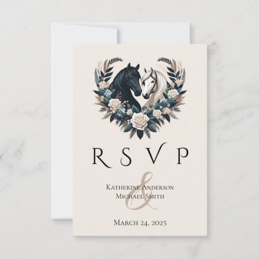 Land Hochzeiten in der Liebe RSVP Karte (Vorderseite)